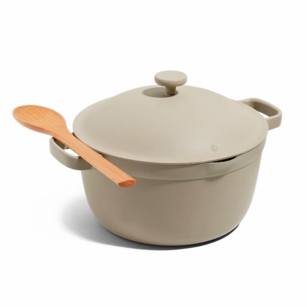 Perfect 5.5 Qt Nonstick Ceramic Sauce Pan with Lid for Versatile Cooking