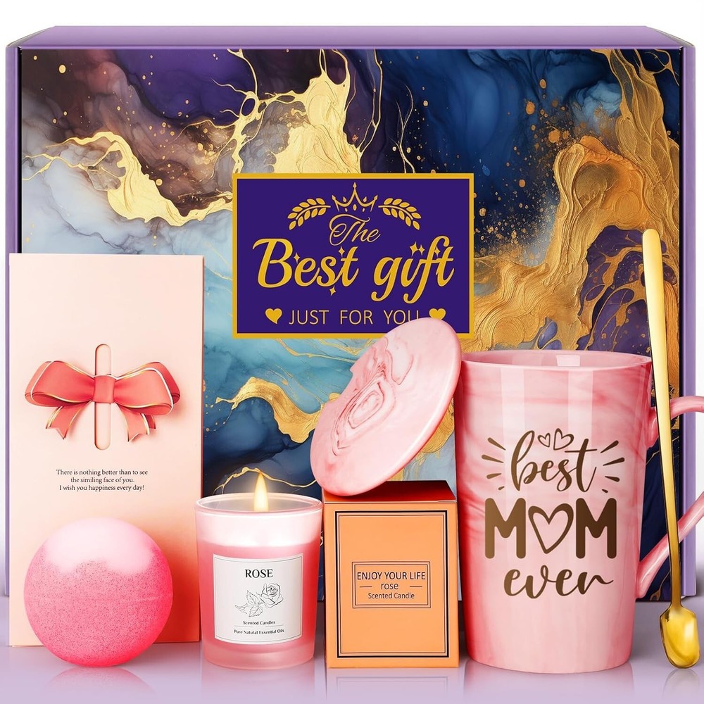 Unique Mother's Day Gift Basket Set from Daughter for Mom or Wife-image