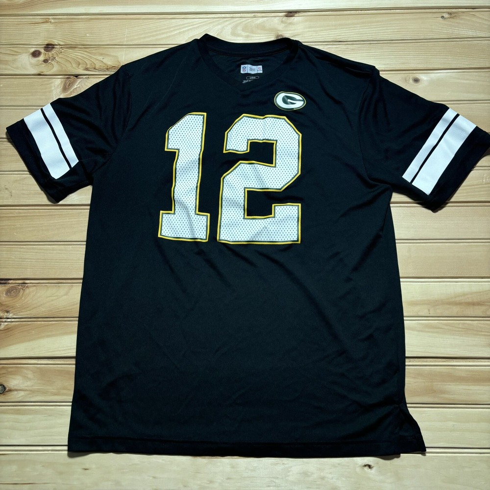 Green Bay Packers Aaron Rodgers #12 NFL Jersey Size Large Team Apparel  