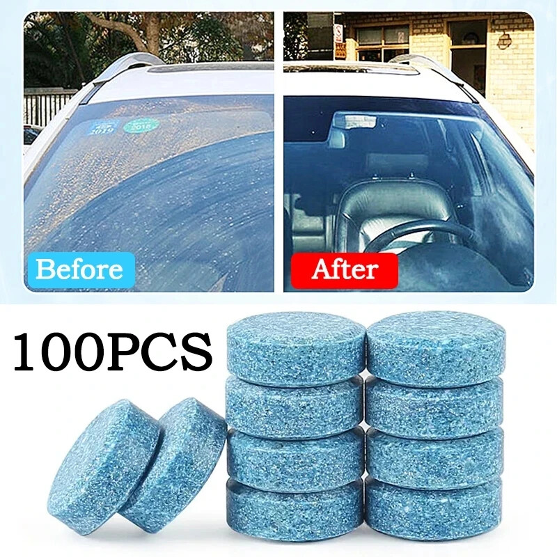 Effervescent Solid Car Windscreen Cleaner Tablet Concentrated Glass Detergent US