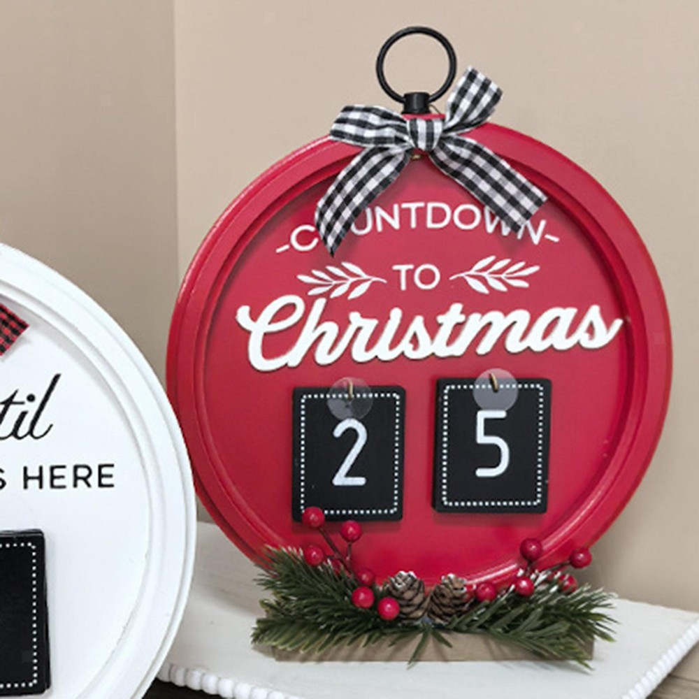 Christmas Advent Calendar Christmas Calendar Ornament for Holiday Tabletop