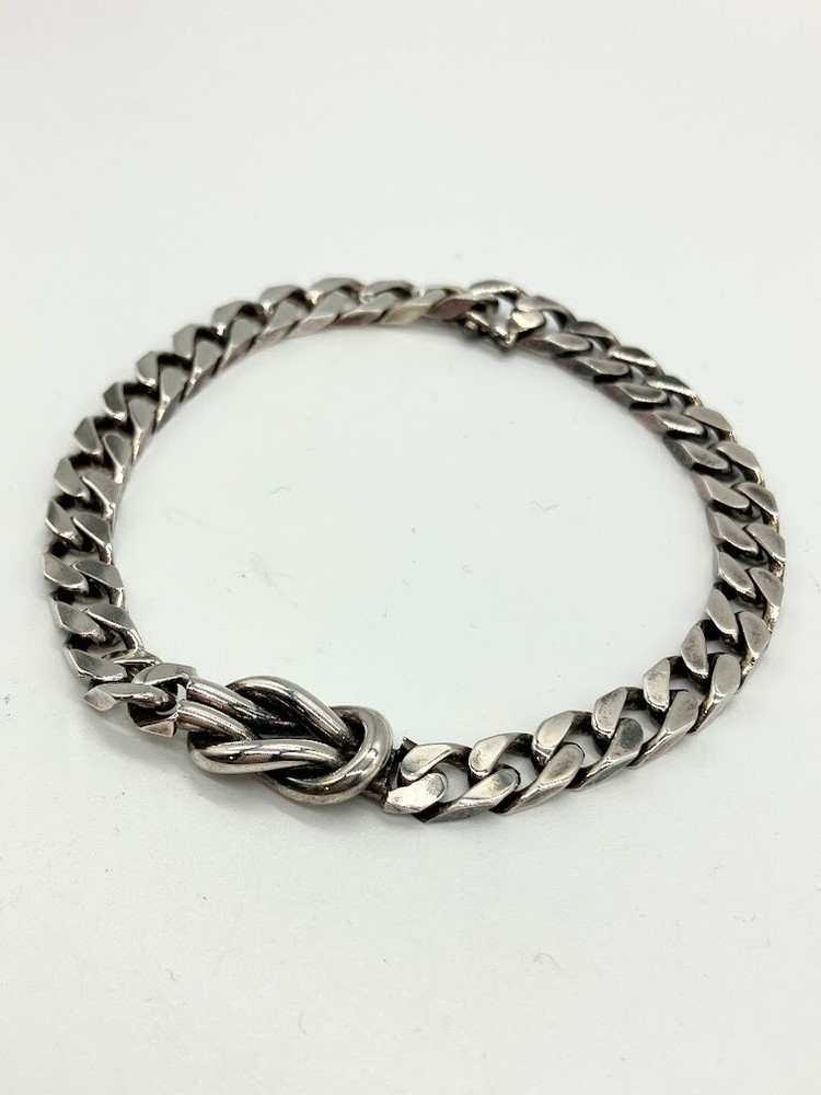 Tiffany&Co. Vintage Ag925 knot kihira chain bracelet 20.8g
