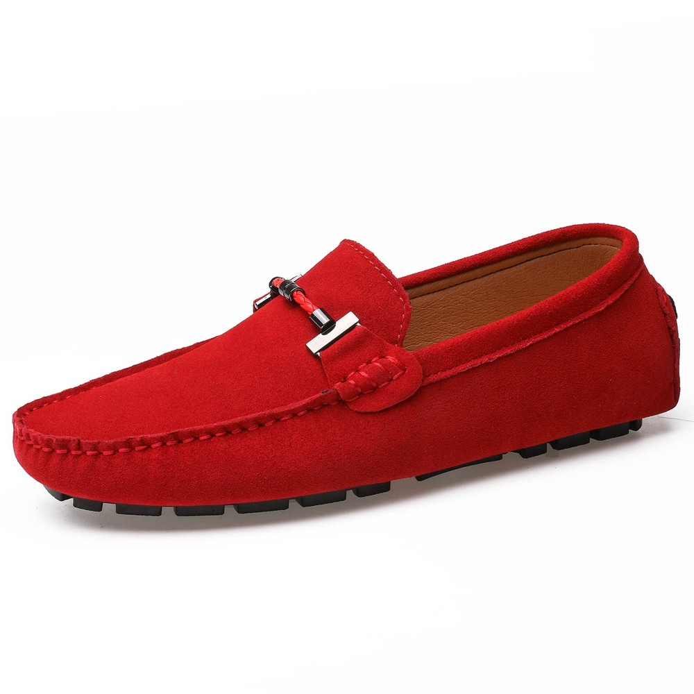 Men's Slip-On Penny Loafers - Comfortable Casual Driving Moccasins Boat Shoes