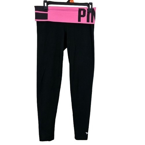 PINK Y2K Foldover Leggings Yoga Pants Small Sporty