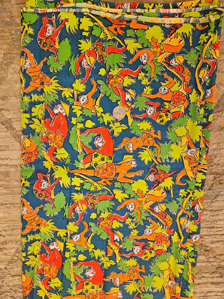 Vintage Colorful Fabric Cotton 3 yards