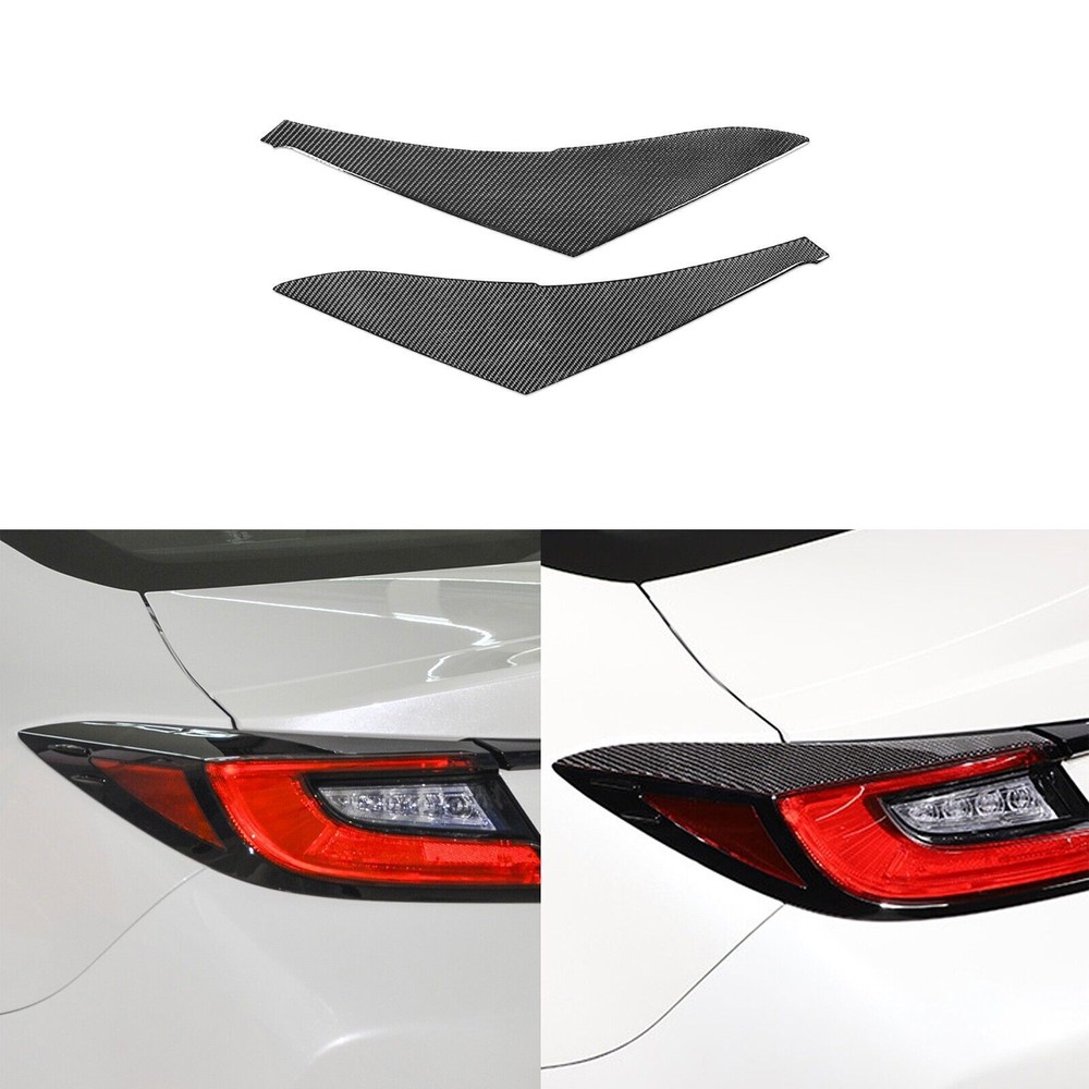 Real Carbon Fiber Rear Tail Light Eyebrow Cover Trim For Subaru BRZ GR86 2022-23