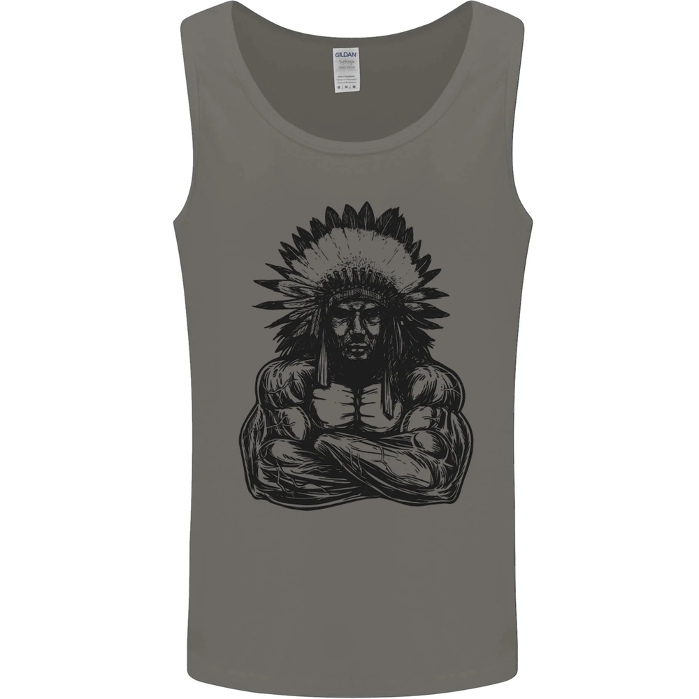 Gym Chief Training Top Bodybuilding MMA Mens Vest Tank Top