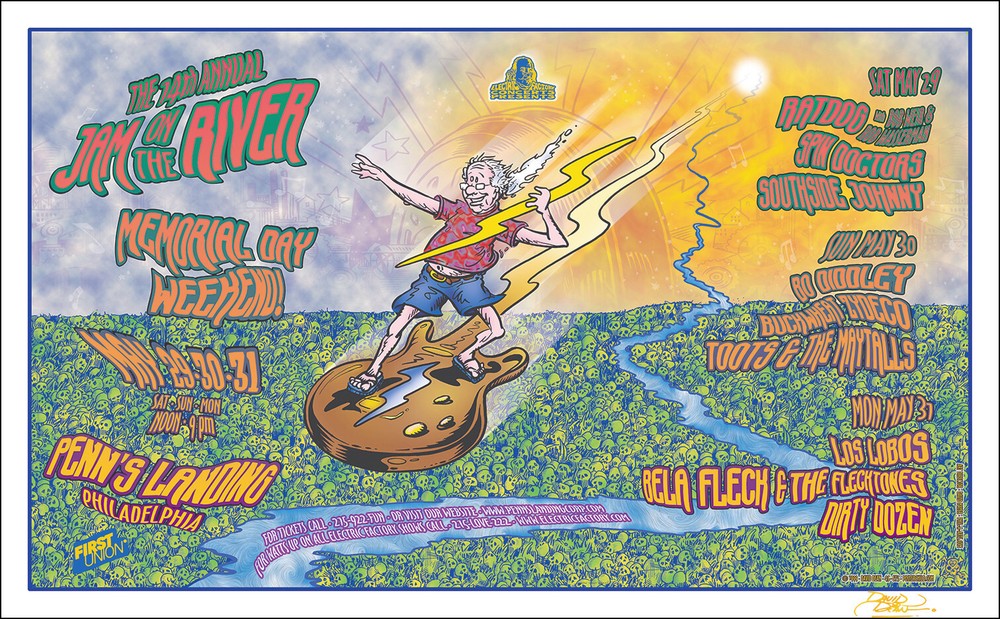 RATDOG 1999 Original Philadelphia Concert Poster Signed - version 1 DEAD