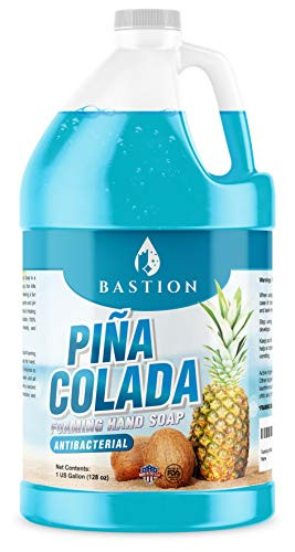 Foaming Antibacterial Hand Soap: Pina Colada Scented Refill 1 Gallon (128 oz)...