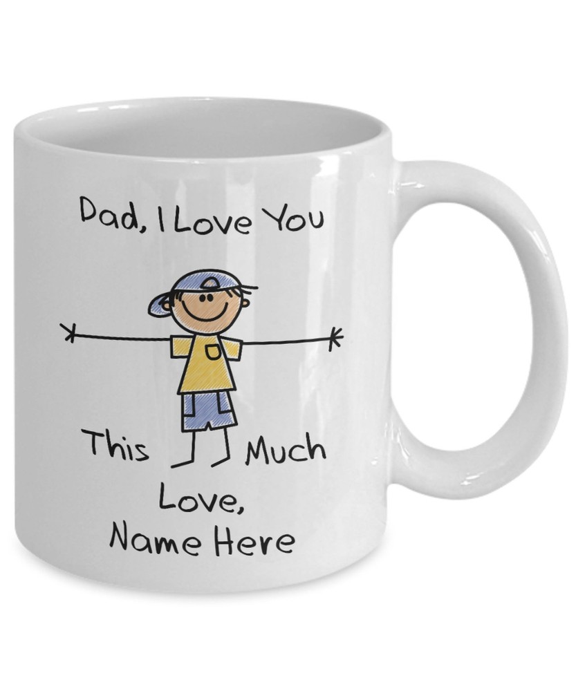 Personalized Dad Coffee Mug Gift From Son Dad Birthday Gift From Son Dad
