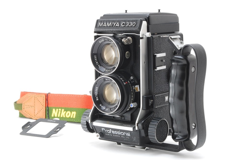 Blue Dot Lens [NEAR MINT] Mamiya C330 Pro TLR Camera 80mm F/2.8 Strap From JAPAN