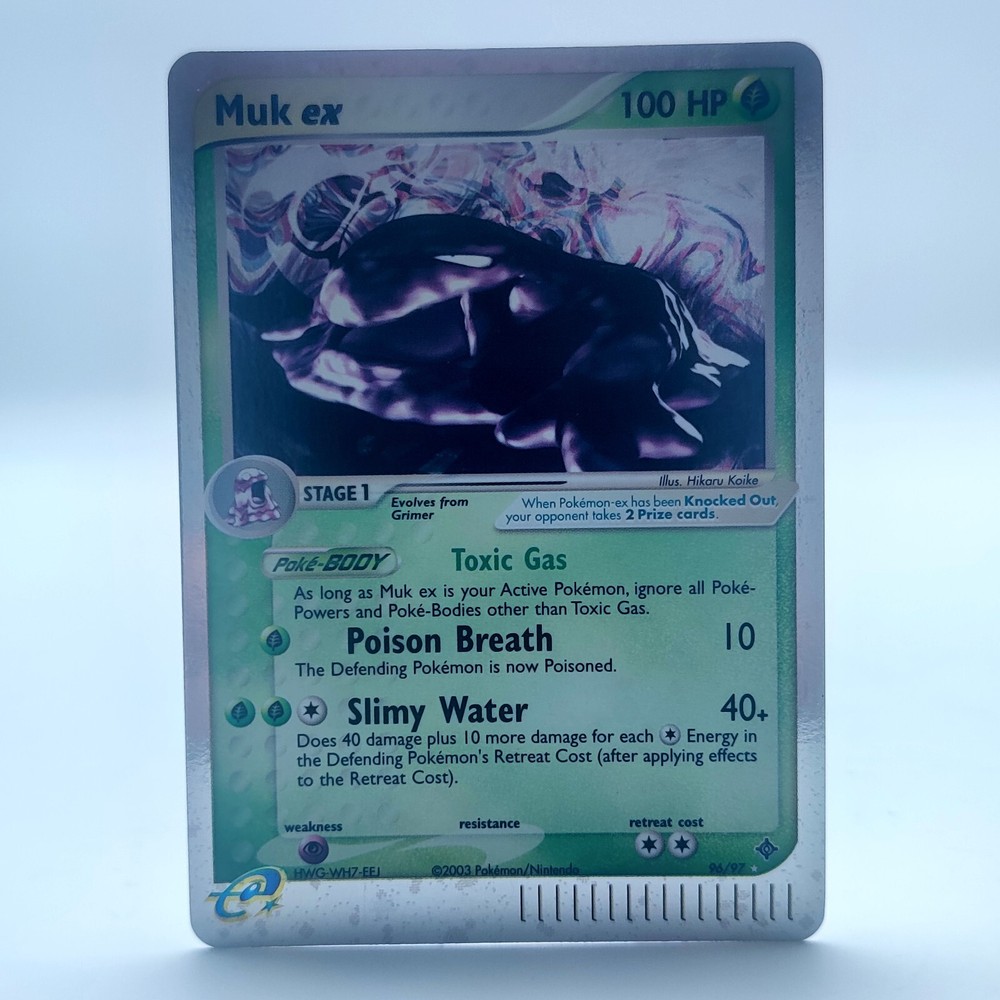 Pokemon TCG Karte - 2003 Muk EX (Holo Rare 96/97) EX Dragon Englisch
