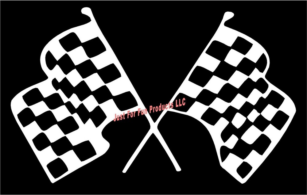 Race Track Vinyl Decal Car Truck Window Sticker NASCAR Finish Line