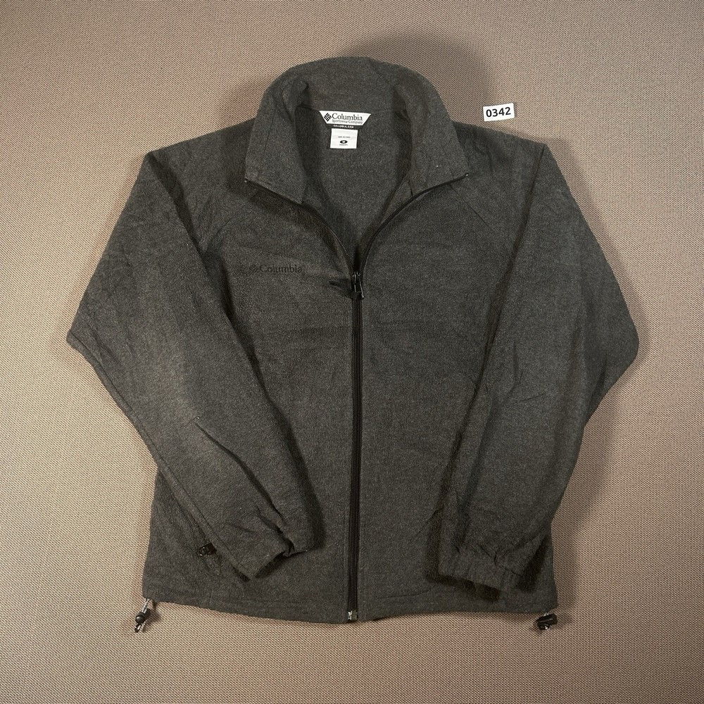 Columbia Fleece Jacket Grey Ladies Size Medium UK M Full Zi