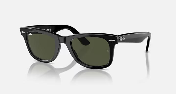 Ray-Ban Wayfarer RB2140 901 Polished Black Square Full Rim Sunglasses Frame