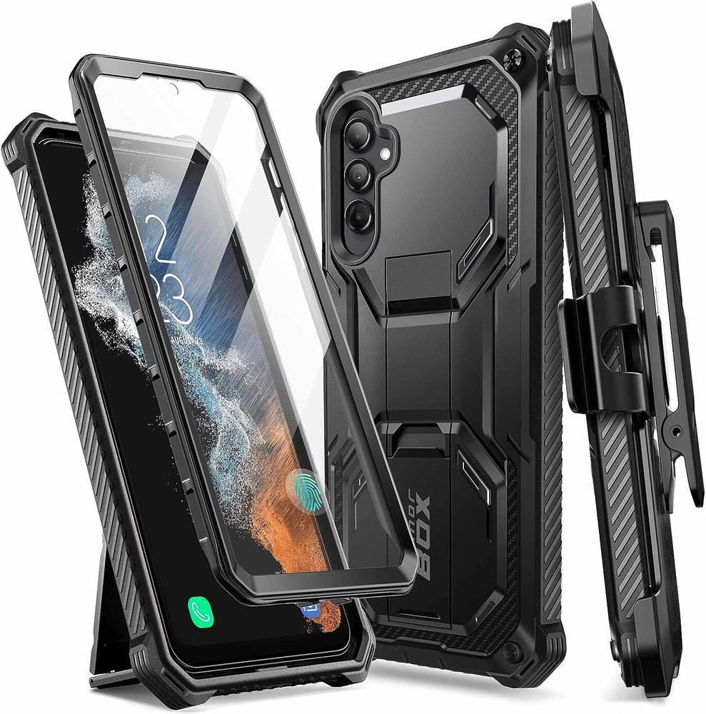 Case for Samsung Galaxy A54 5G Case with Kickstand & Belt Clip Holster, Full-Bod