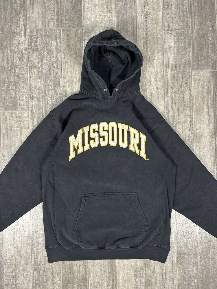 Steve And Barry’s Missouri Tigers Black Hoodie Mens Large NCAA Mizzou Sweatshirt