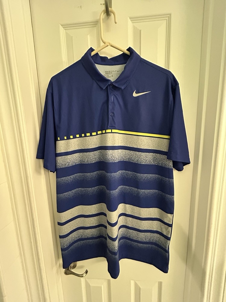 Royal Blue Nike Golf Dri Fit Polo Shirt Size XL