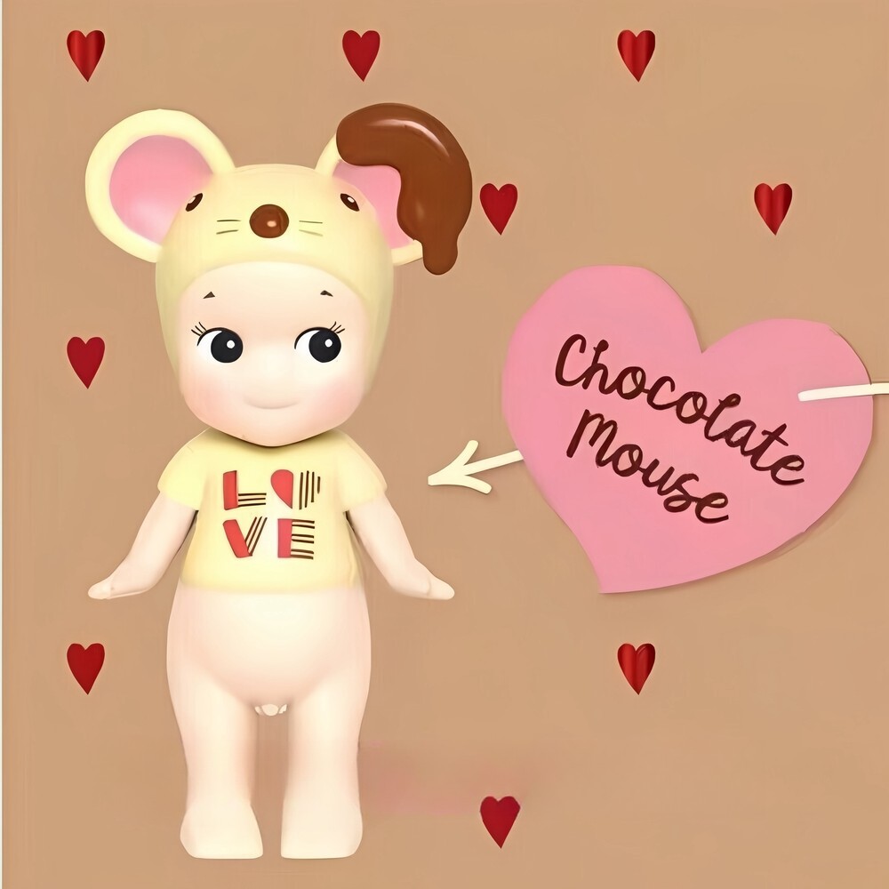 Sonny Angel Valentine Chocolate Mouse Mini Figure Toy Collectible