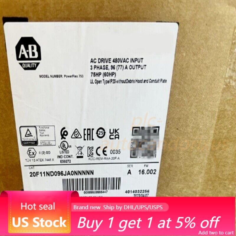 20F11ND096JA0NNNNN New Factory Sealed Allen-Bradley PowerFlex 753 AC Drive