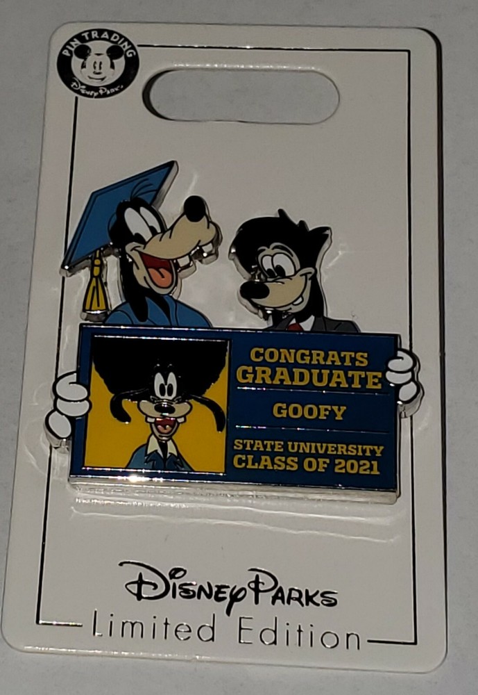 DISNEY PIN GRADUATION 2021 GOOFY & MAX NEW LIMITED EDITION FREE SHIP