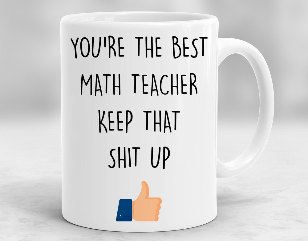 Funny Math Teacher Gift Ideas Math Teacher Thank You Math Teacher Coffee Cup