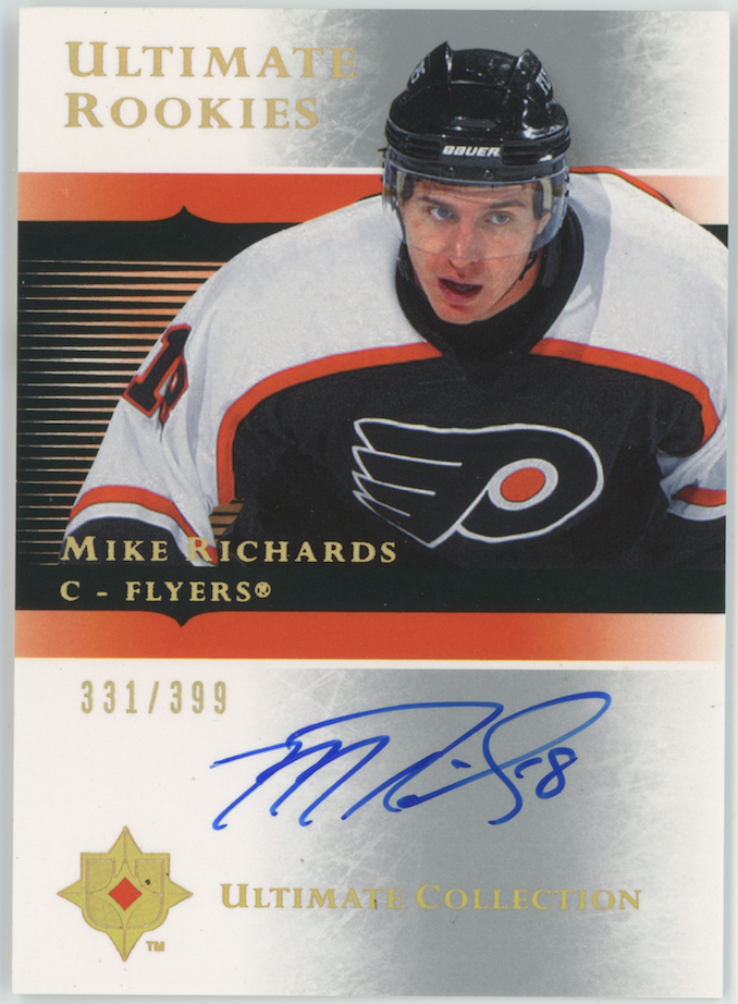 Mike Richards 2005-06 UD Ultimate Collection Ultimate Rookies Auto #129 27993