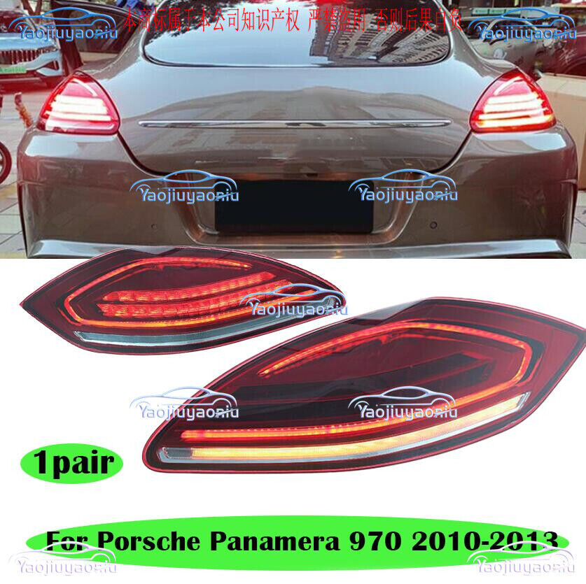 Pair Red Color Upgraded Tail Lights Assembly For Porsche Panamera 970 2010-2013