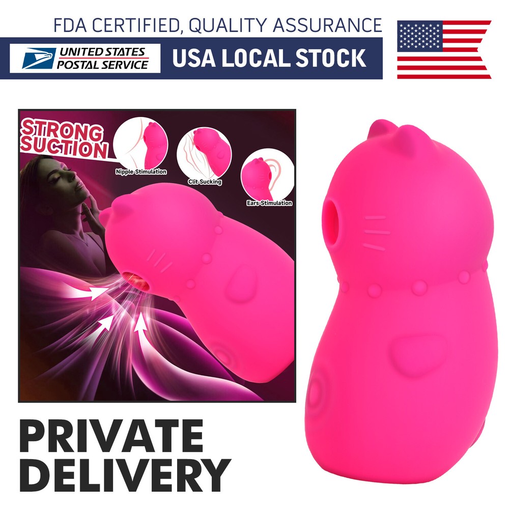 10-Speed Rose Red G-Spot Vibrator with Clitoral Suction for Women