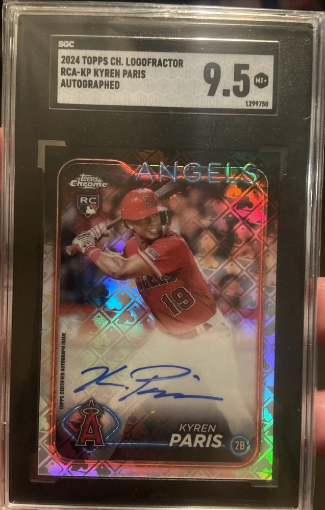 2024 Topps Chrome Logofractor Edition - MLB Refractor Chrome Autographs #RCA-KP Kyren Paris (AU, RC)