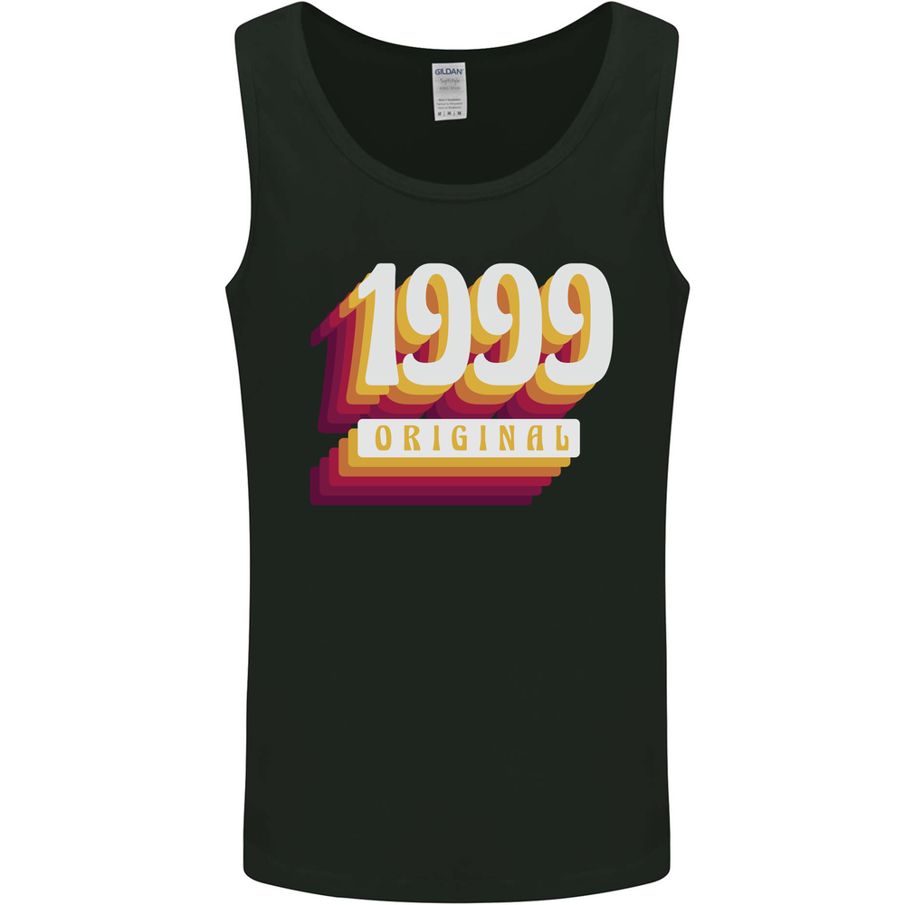 Retro 26th Birthday Original 1999 Mens Vest Tank Top