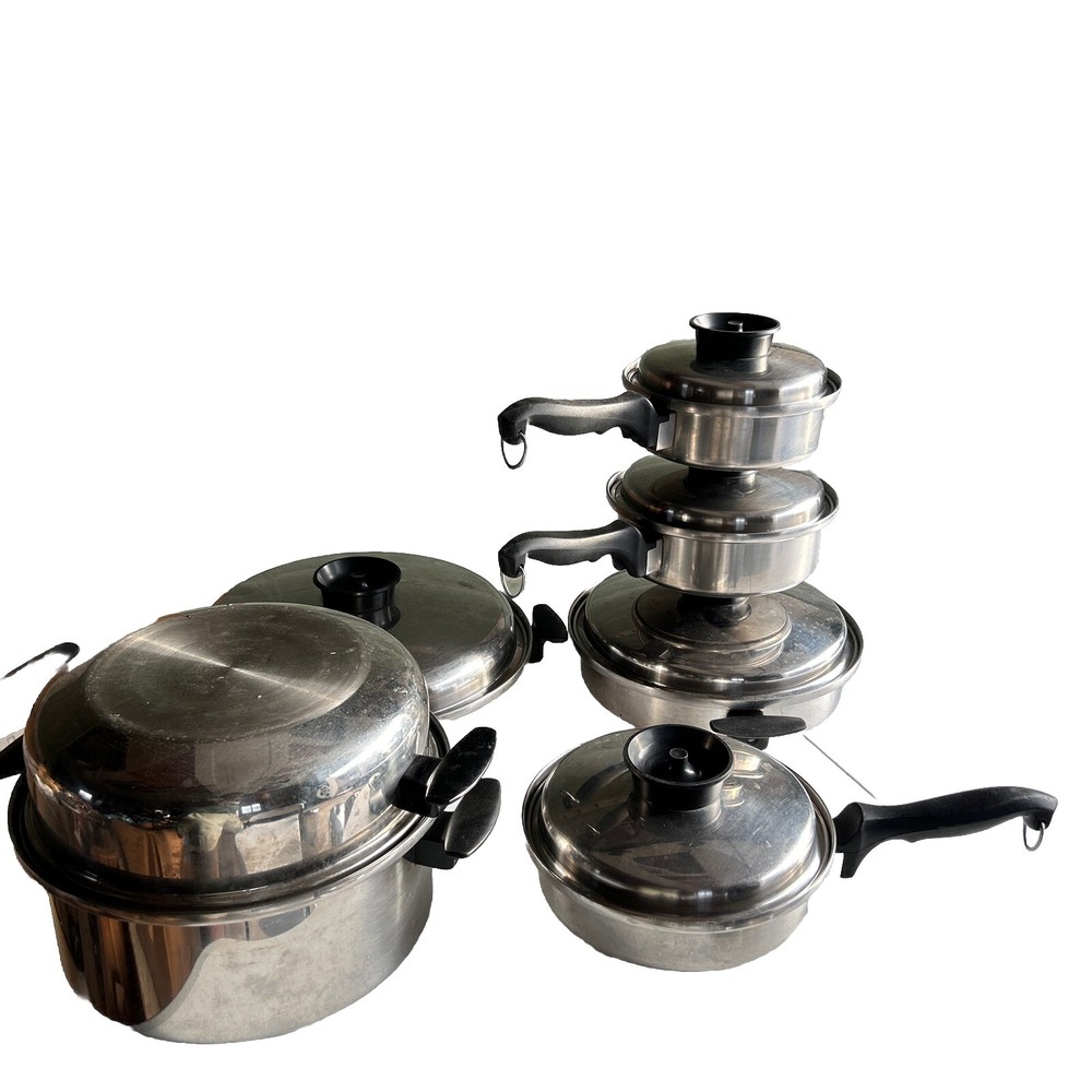 Townecraft Chefs Ware Multi Core Stainless Steel 12 pc Cookware Set