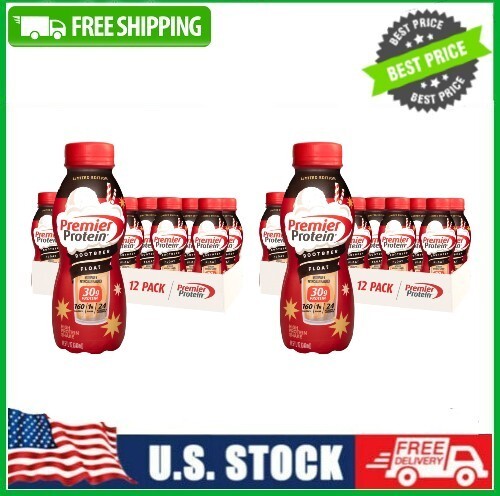 2 Pack Premier Protein Shake, Root Beer Float Limited Time, 11.5 fl oz, 12 Ct-image