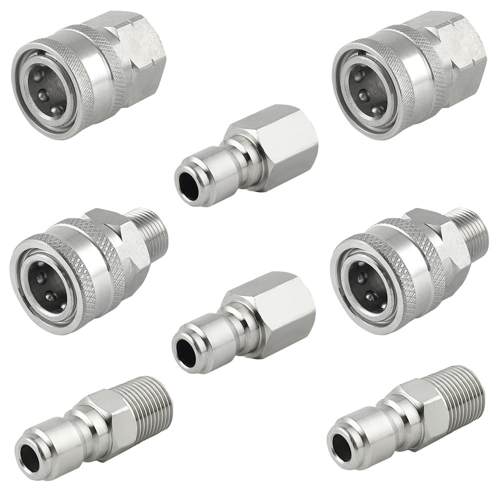 Pressure Washer Quick Connect 3/8 Inch, Pressure Washer Fittings, Stainless S...