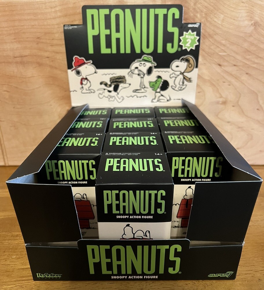 PEANUTS Snoopy Reaction Figures - Almost Full Case Of 10 Blind Boxes - Series 2-image