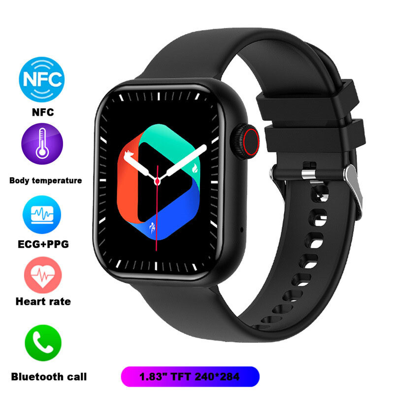 Bluetooth Smartwatch with Heart Rate Blood Pressure Monitor for Fitness & Fashion