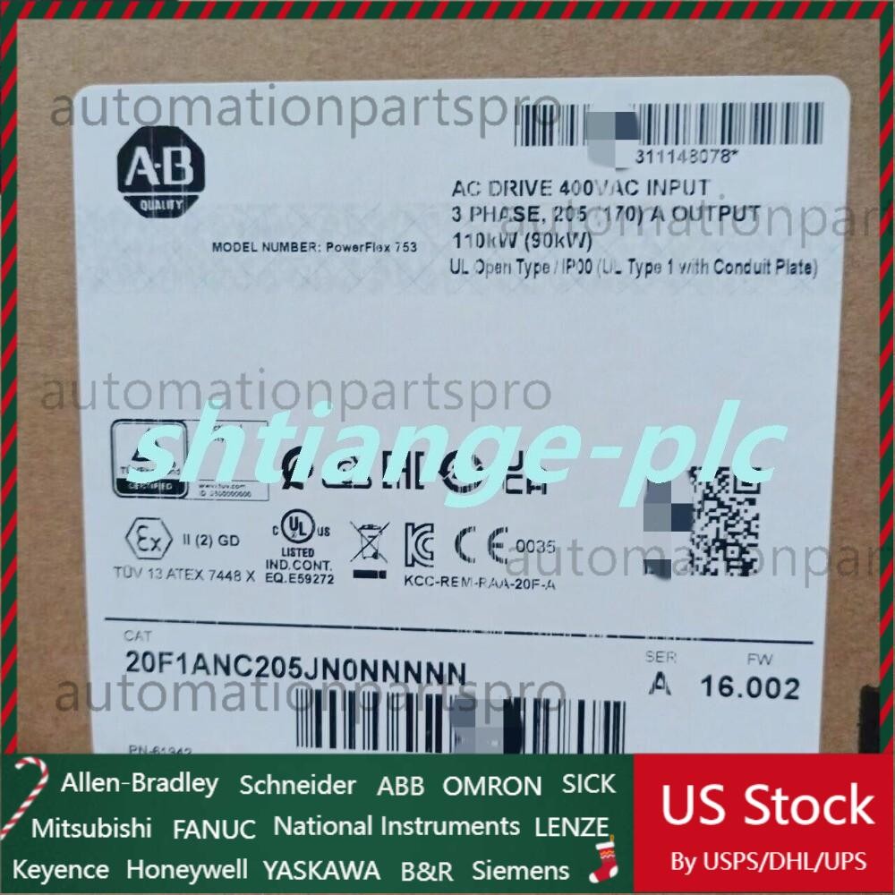 20F1ANC205JN0NNNNN PowerFlex Air Cooled 753 AC Drive  US Free Tax