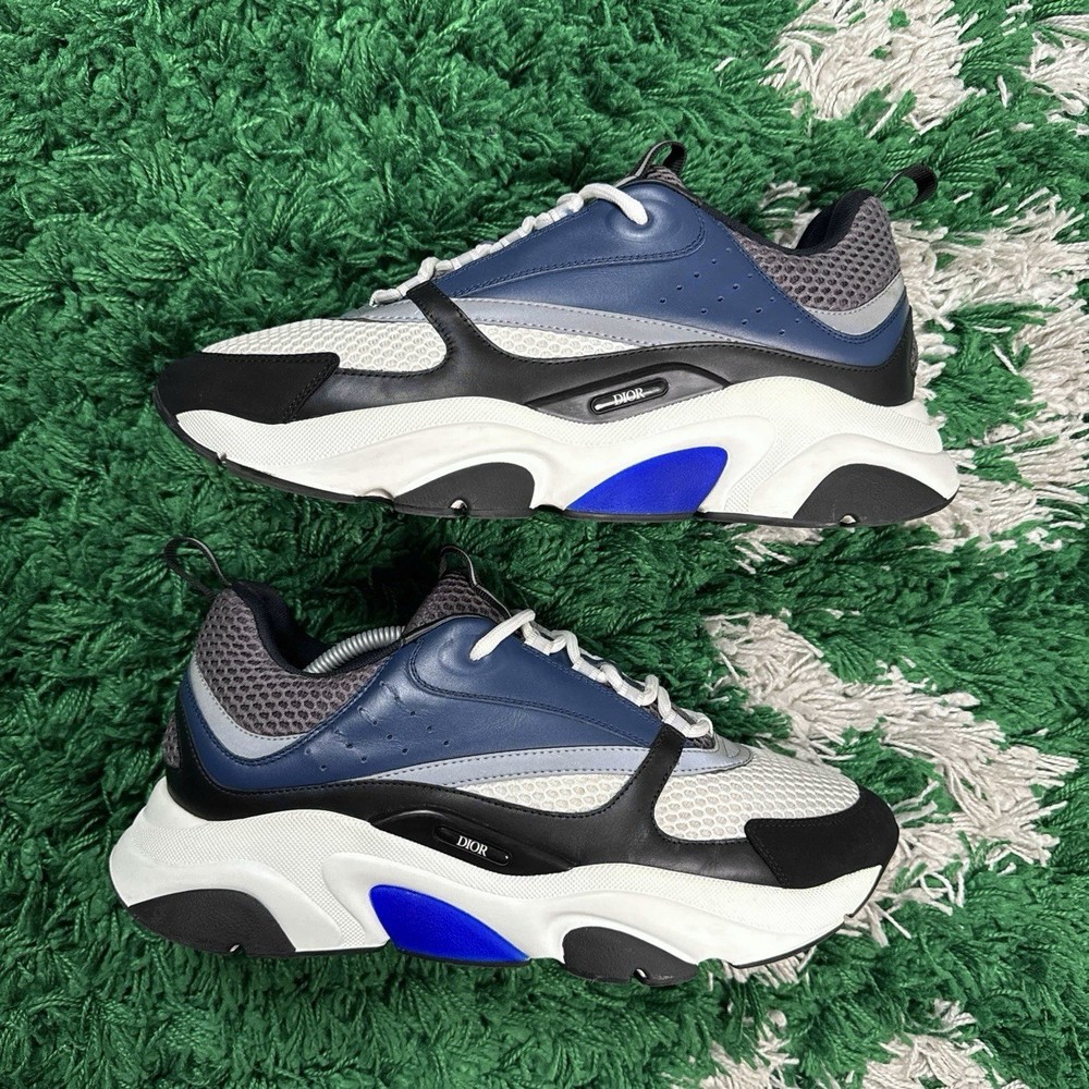 Size 12 Dior B22 Sneakers Dark Blue Grey Mint Condition 45