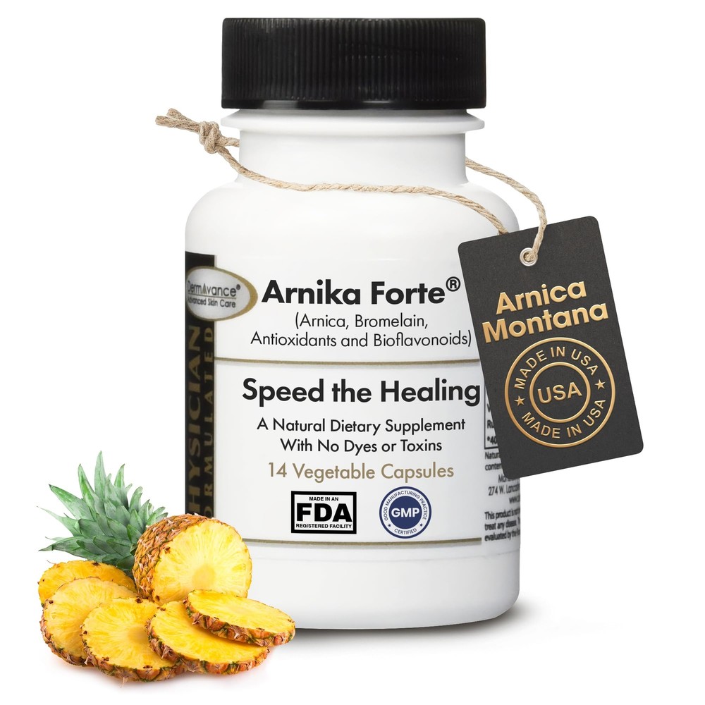 DermAvance Arnika Forte - Natural Dietary Supplement with Arnica, Bromelain, Ant