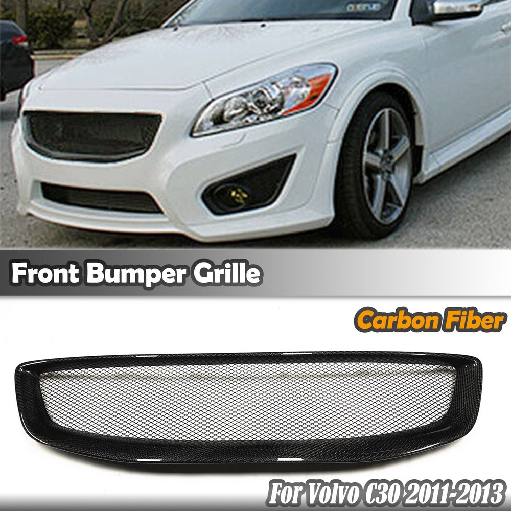 2011-2013 Volvo C30 Carbon Fiber Bumper Hood Grille Cover