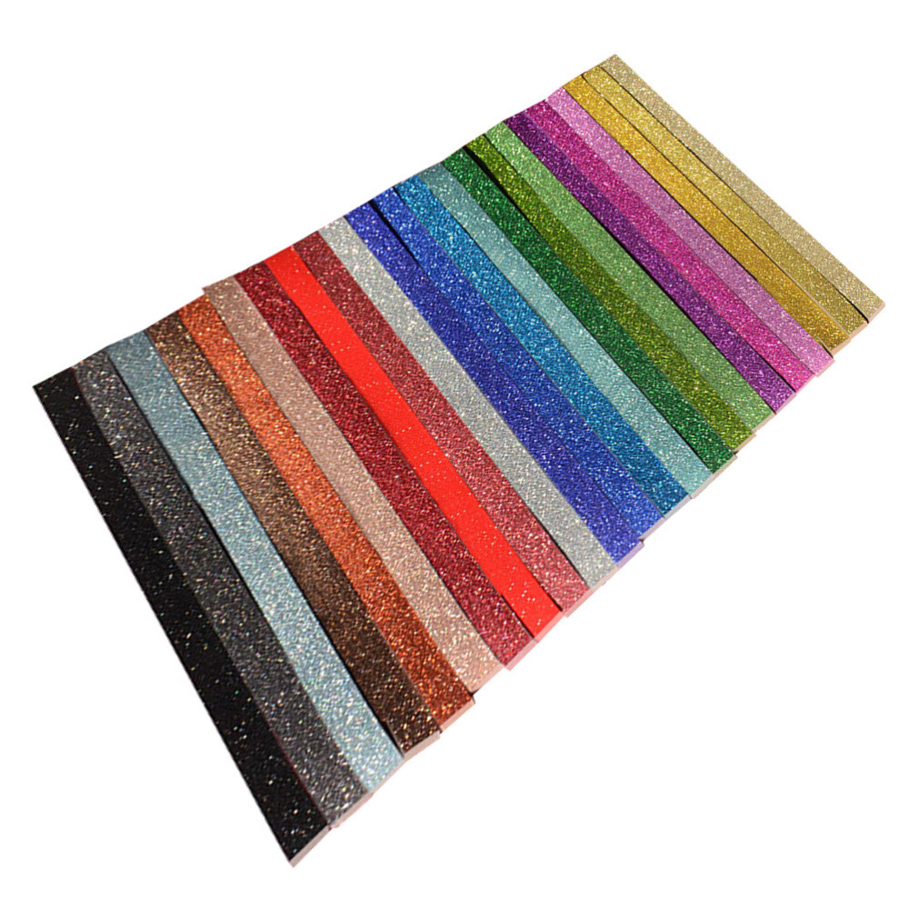 460 Pcs Adhesive Star Paper Strips Glitter Origami Colored Rainbow