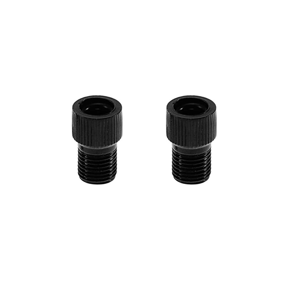 2Pcs Aluminum Alloy Bike Tire Inflator Adapter Valve Nozzle Conversion Head