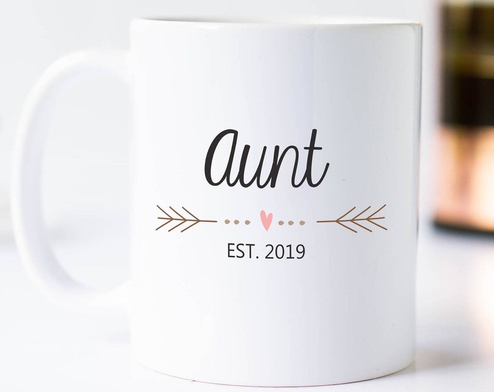 New Aunt Gift Aunt Est 2019 Aunt Gift Aunt Coffee Mug New Aunt Mug Gift For New