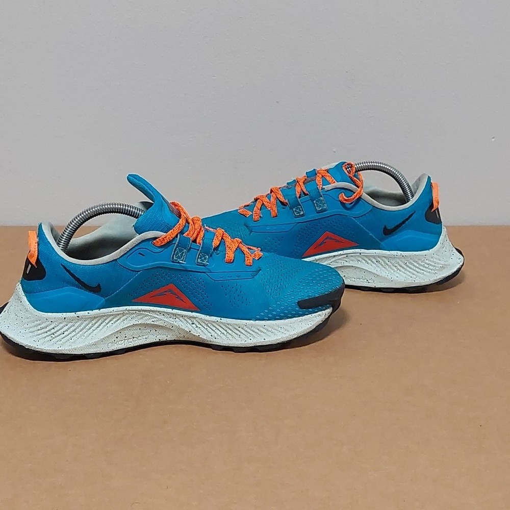 Nike Pegasus Trail 3 Laser Blue Habanero Red Trail Men Shoes DA8697-400 SIZE 8.5