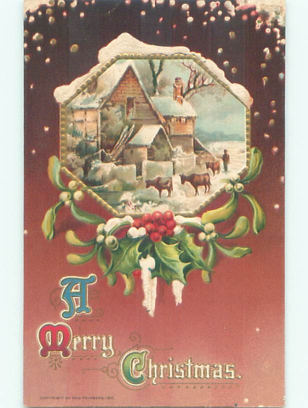 Divided-Back CHRISTMAS SCENE Great Postcard : make an offer W9523