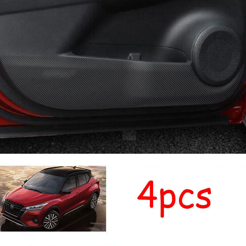2017-2024 Nissan Kicks Carbon Fiber Door Bottom Anti-Kick Trim Cover