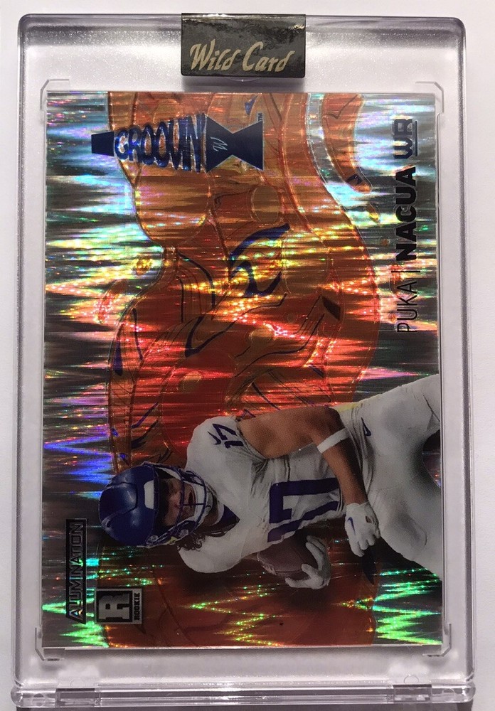 Puka Nacua 2023 WILD CARD ALUMINATION GROOVIN /50 RC Rookie Mint!! Rams