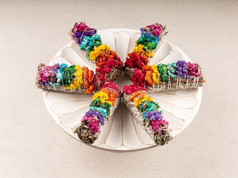 4 Inch Chakra Cleansing Sage Smudge Stick for Protection and Meditation  