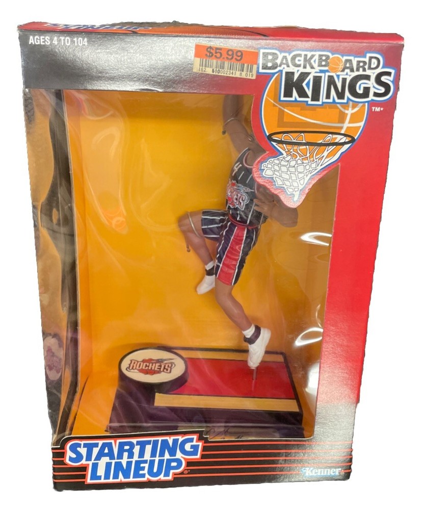 Charles Barkley #4 Houston Rockets NBA Starting Lineup Backboard Kings Figure
