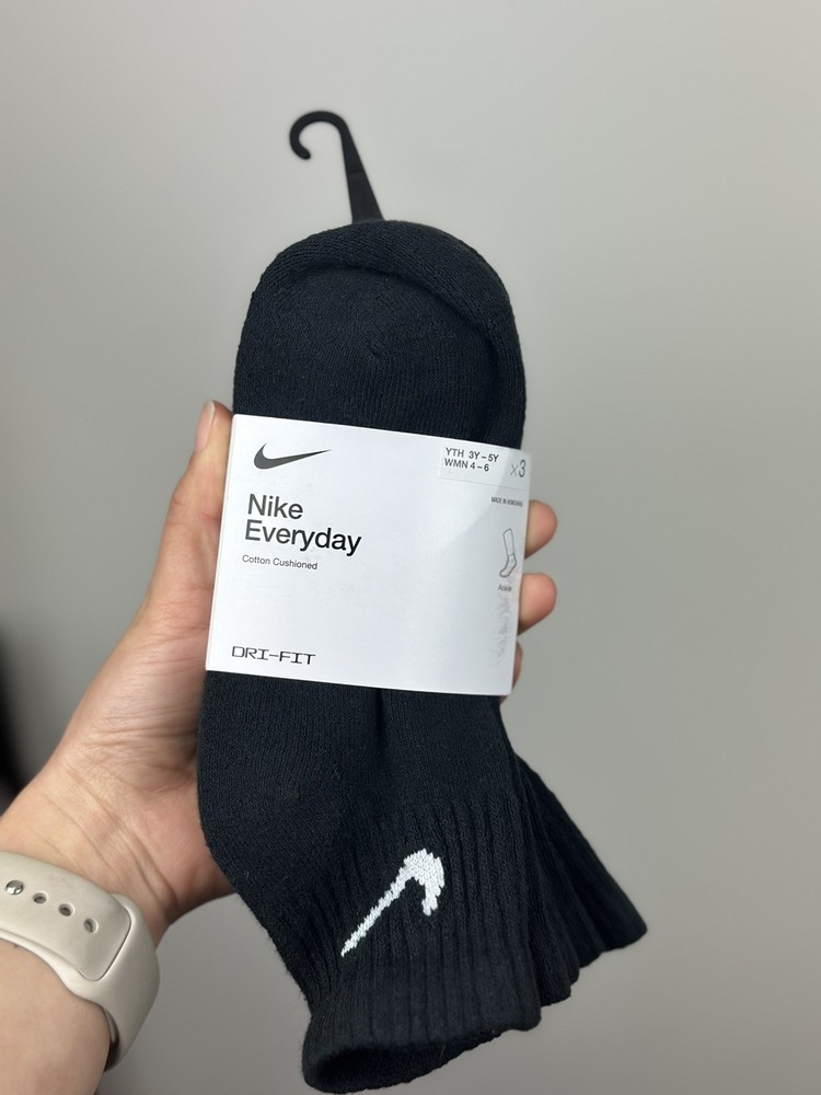 Nike Everyday Kids Dri-Fit Black Sock 3y-5y Unisex   New With Tag (packaging)
